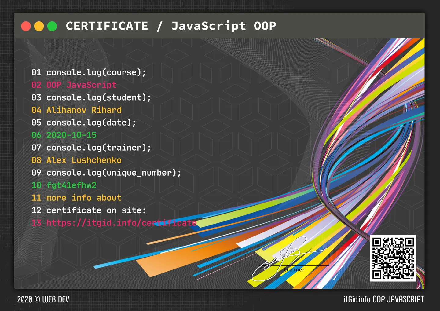 certificate: JS_OOP_Itgidinfo