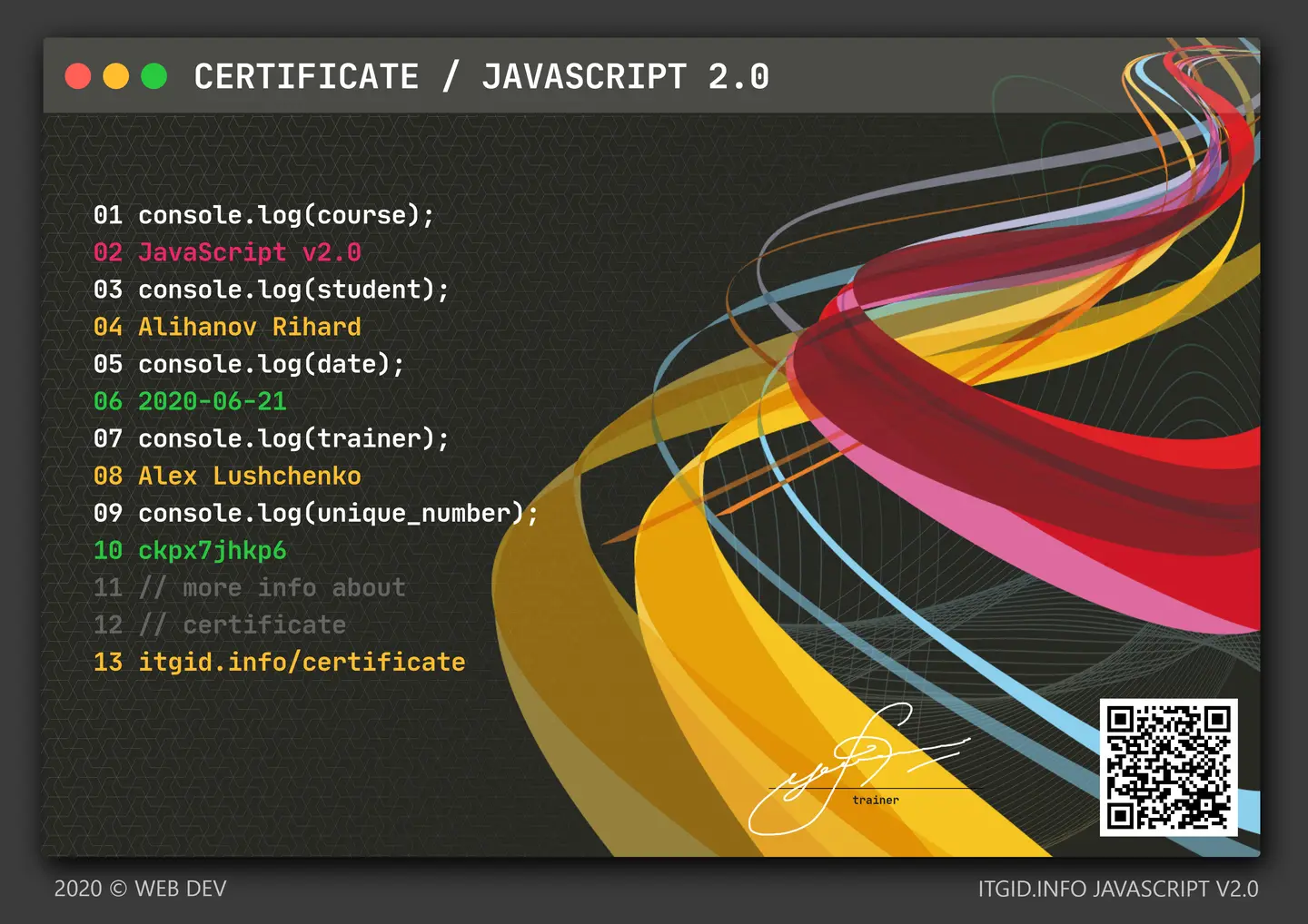 certificate: js2itgidinfo